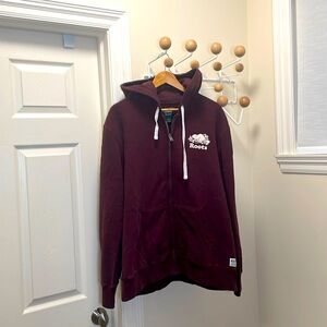 Roots Men's Burgundy Hoodie
